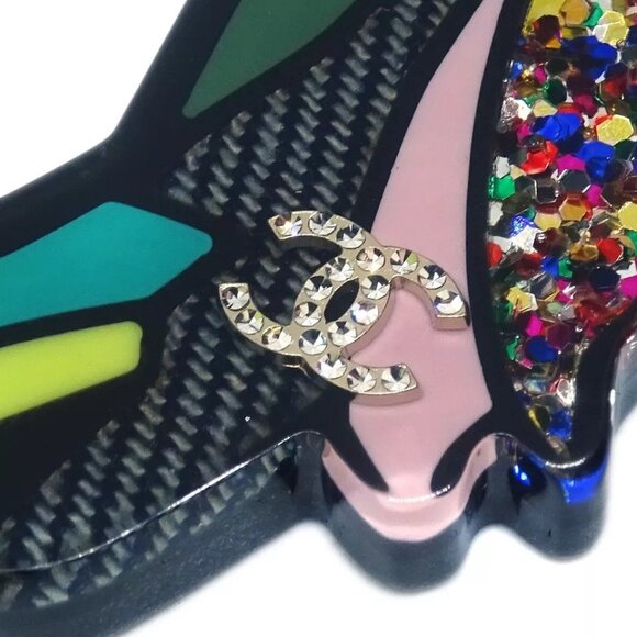 Chanel Black Parrot Chain Bag Charm - Picture 3 of 9